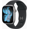 Apple Watch 11 42mm Aluminium Space Gray avec Black Sport Band M/L MEQX4